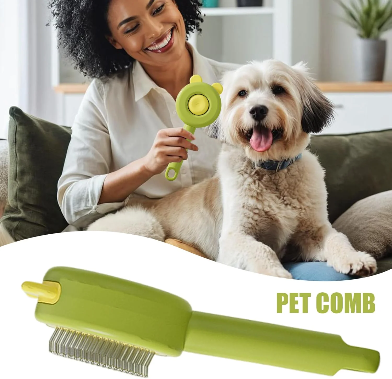 برس اسلیکر برای سگ ها - ضد لغزش با دکمه رهاسازی - شانه ریزش موی بچه گربه، برای ماساژ، حمام کردن گربه ها و سگ های مو بلند و مو کوتاه، مناسب برای استفاده در داخل و خارج از خانه برس اسلیکر برای سگ ها - ضد لغزش با دکمه رهاسازی - شانه ریزش موی بچه گربه، برای ماساژ، حمام کردن گربه ها و سگ های مو بلند و مو کوتاه، مناسب برای استفاده در داخل و خارج از خانه