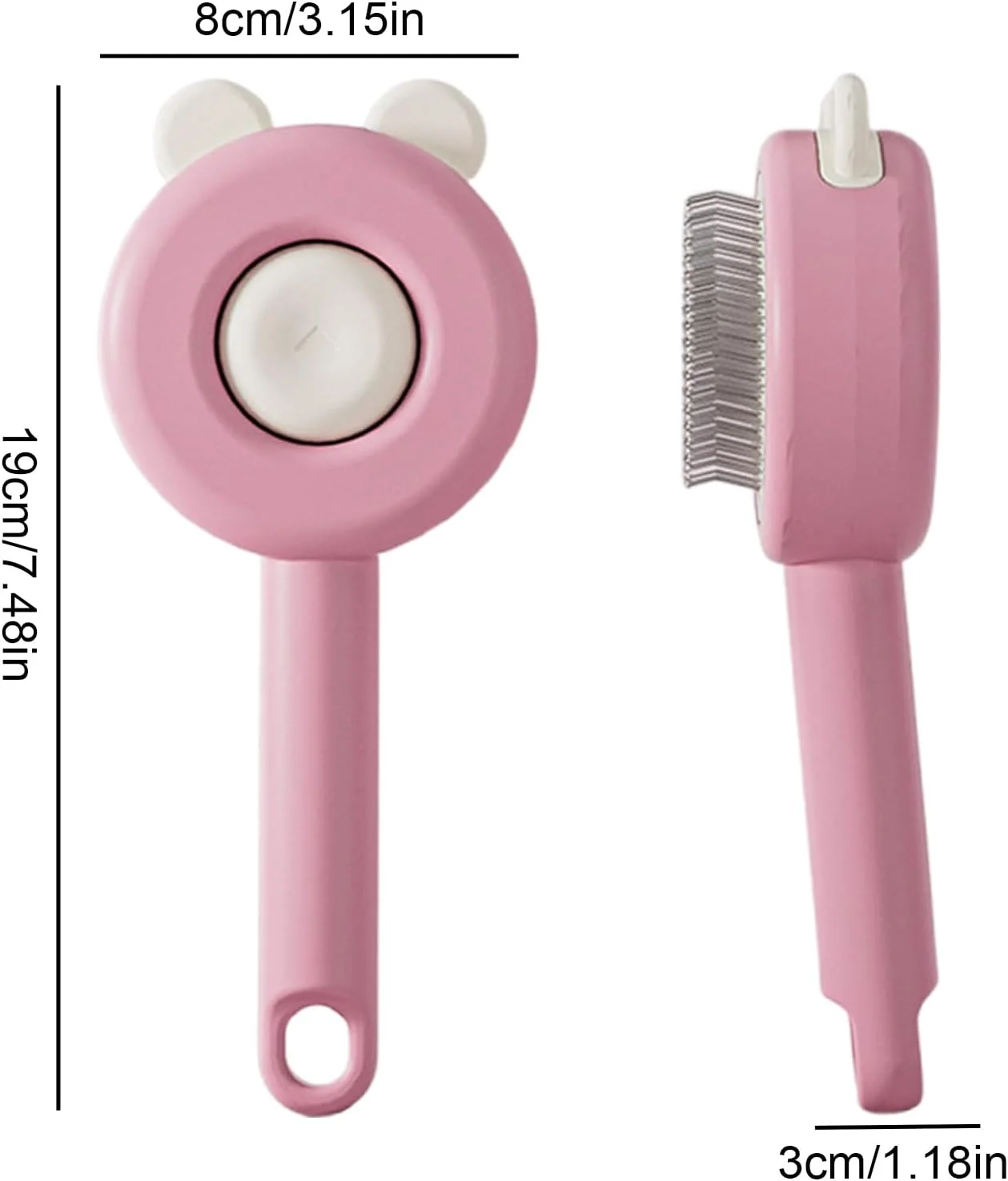 برس سگ، ضد الکتریسیته ساکن با دکمه رهاسازی | شانه ماساژ توله سگ قابل حمل - برای حمام کردن سگ ها و گربه های مو بلند و کوتاه، نظافت داخلی و خارجی برس سگ، ضد الکتریسیته ساکن با دکمه رهاسازی | شانه ماساژ توله سگ قابل حمل - برای حمام کردن سگ ها و گربه های مو بلند و کوتاه، نظافت داخلی و خارجی