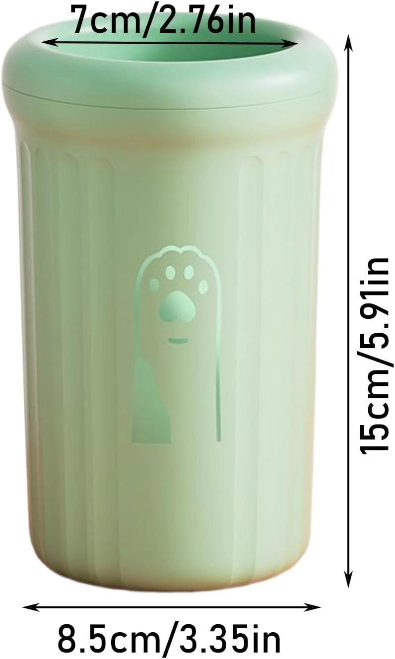 فنجان شستشوی پای سگ، فنجان تمیز کننده پای توله سگ، فنجان تمیز کننده پنجه سگ برای حیوانات خانگی گربه های کوچک متوسط ​​توله سگ ها شستشو مسافرت کمپینگ سفرهای جاده ای