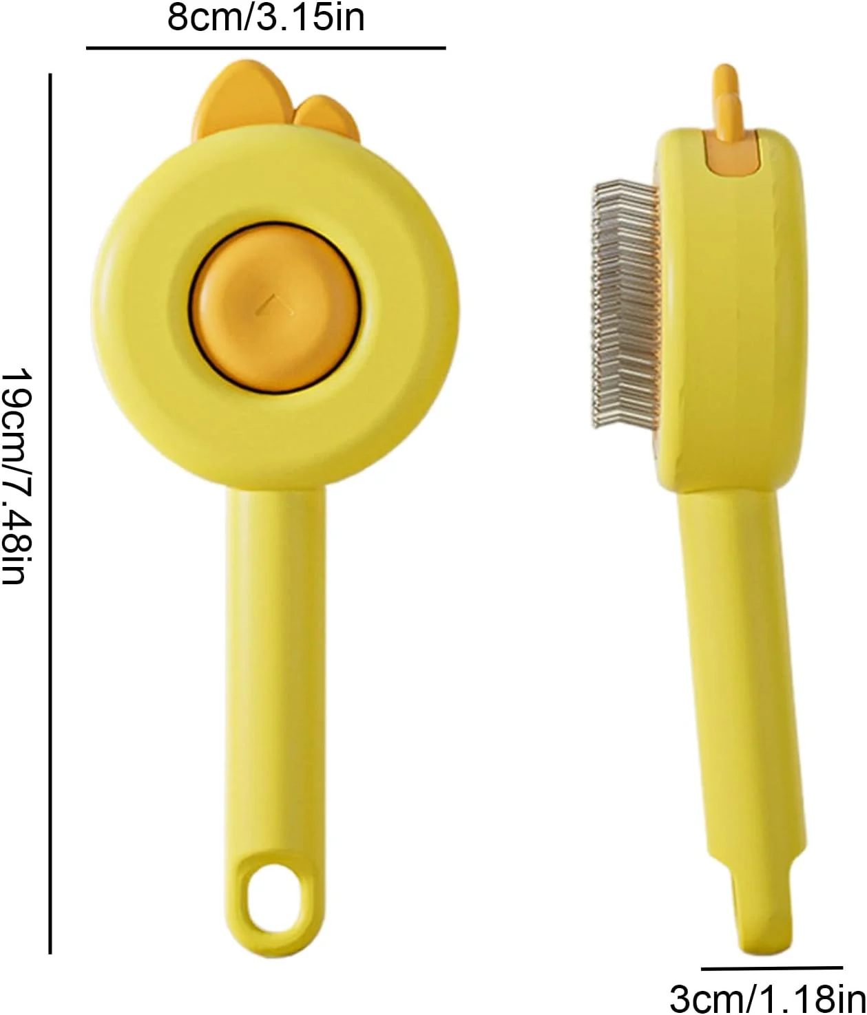 برس موی گربه، ارگونومیک با دکمه رهاسازی | شانه ریزش موی بچه گربه، برای ماساژ، حمام، گربه ها و سگ های مو بلند و کوتاه، داخل و خارج از خانه برس موی گربه، ارگونومیک با دکمه رهاسازی | شانه ریزش موی بچه گربه، برای ماساژ، حمام، گربه ها و سگ های مو بلند و کوتاه، داخل و خارج از خانه