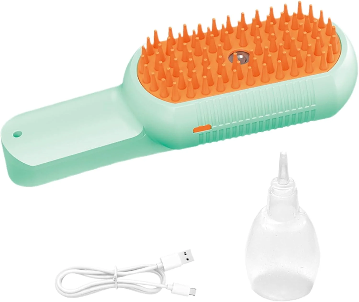 برس سگ برای ریزش مو | شانه ماساژ بخار شارژی گربه برای نظافت - شانه نظافت حیوانات خانگی برای ماساژ و تمیز کردن توله سگ، بچه گربه کوچک، متوسط و بزرگ