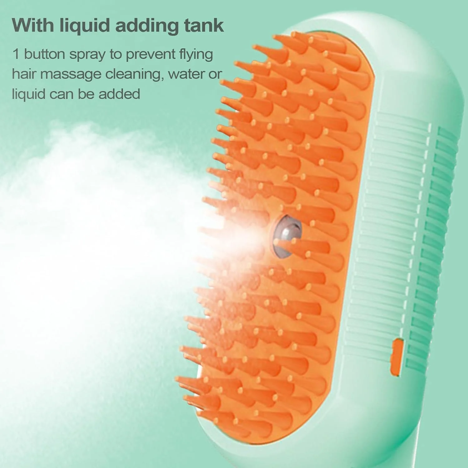 برس سگ برای ریزش مو | شانه ماساژ بخار شارژی گربه برای نظافت - شانه نظافت حیوانات خانگی برای ماساژ و تمیز کردن توله سگ، بچه گربه کوچک، متوسط و بزرگ