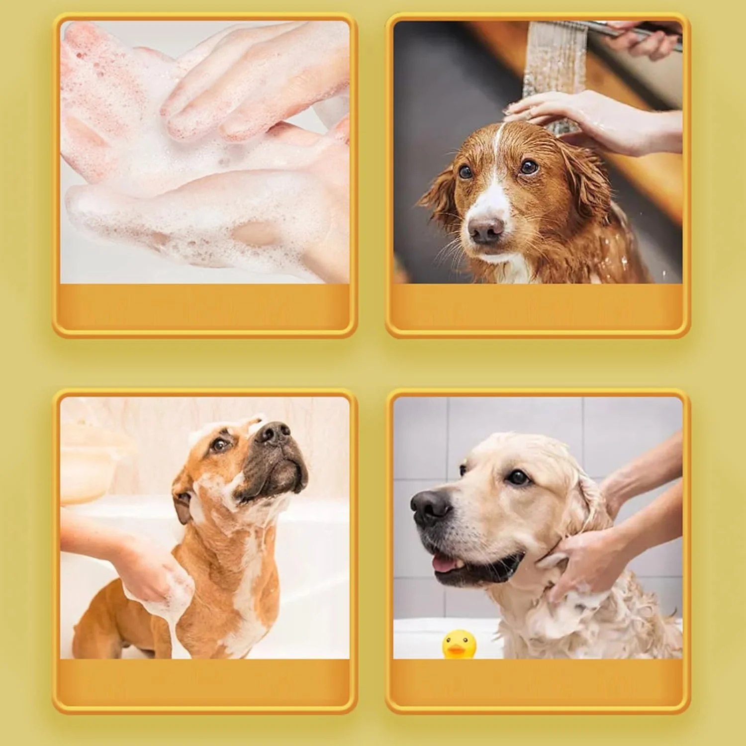 دیسپنسر شامپو برای سگ - دستگاه دیسپنسر فوم اتوماتیک برای حیوانات خانگی | لوازم جانبی حیوانات با طراحی قارچ قابل حمل برای حمام و پناهگاه، مناسب موهای بلند و کوتاه