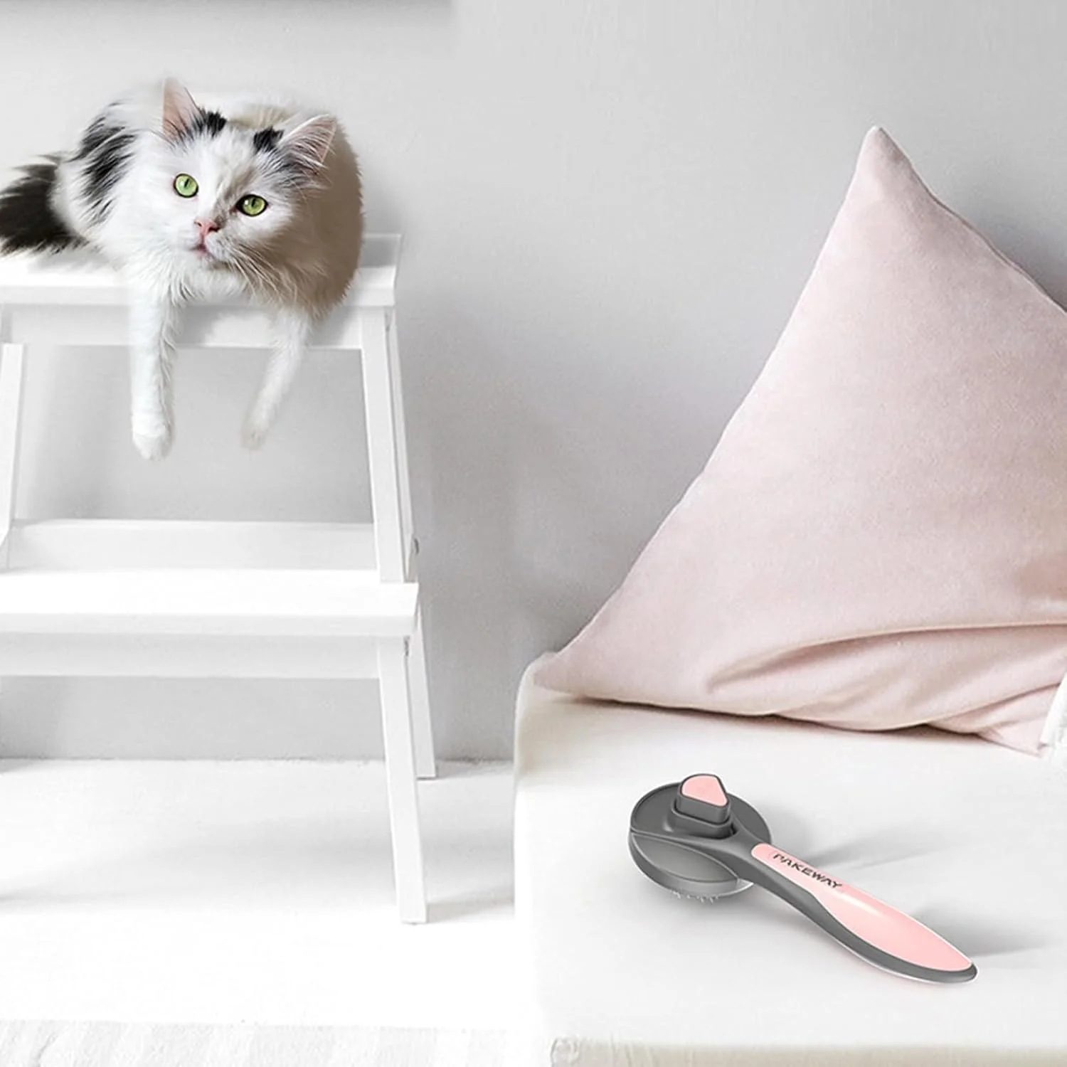 شانه گربه | نظافت کننده خود تمیز شونده - برس حمام نظافت موی بچه گربه | برای موهای کوتاه و بلند مناسب استفاده روزانه در خانه، مسافرت، توله سگ، بچه گربه، سگ، خرگوش، اسب، کوچک و متوسط شانه گربه | نظافت کننده خود تمیز شونده - برس حمام نظافت موی بچه گربه | برای موهای کوتاه و بلند مناسب استفاده روزانه در خانه، مسافرت، توله سگ، بچه گربه، سگ، خرگوش، اسب، کوچک و متوسط