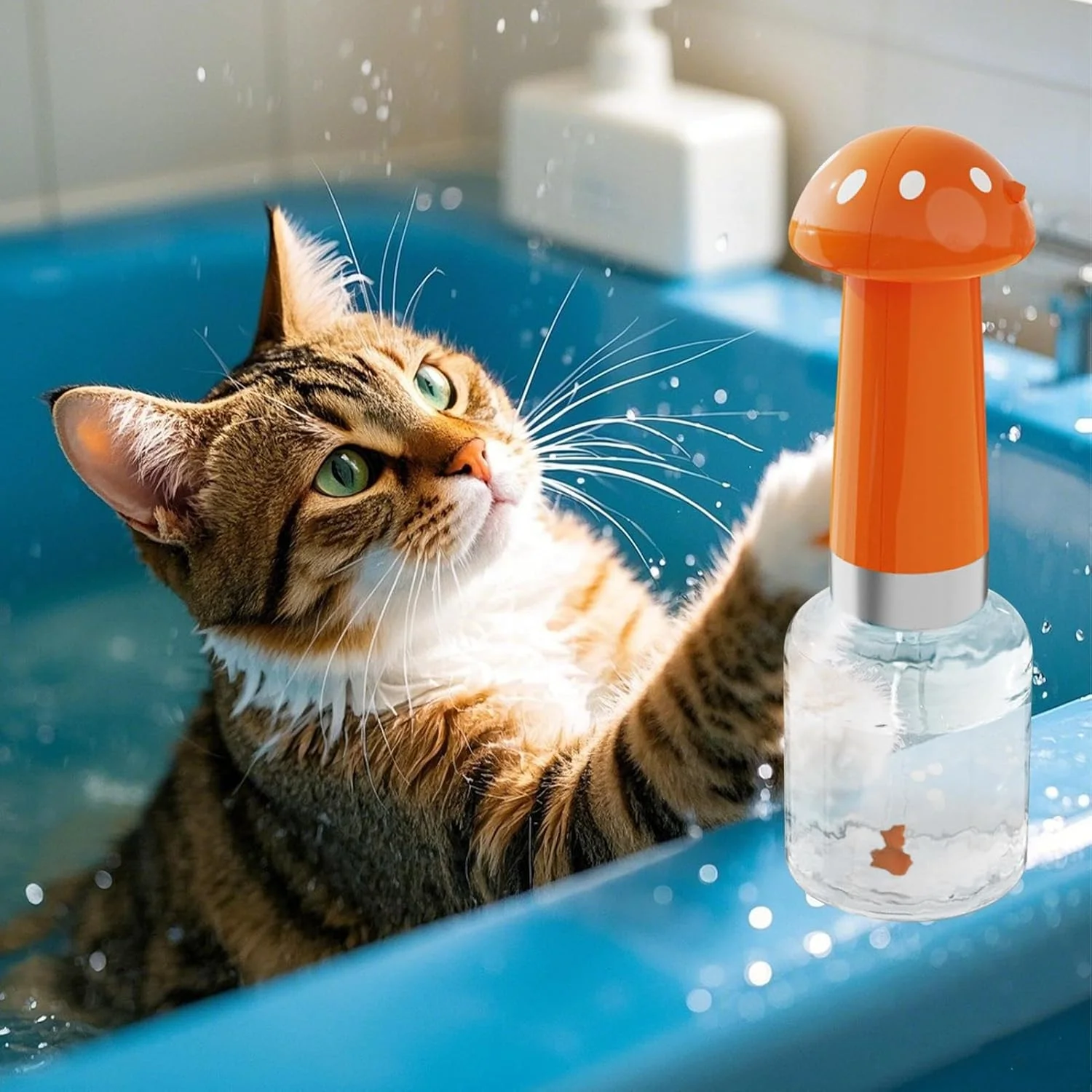 دستگاه پخش شامپو سگ، دستگاه پخش فوم صابون حمام توله سگ، لوازم حیوانات خانگی با طراحی قارچ قابل حمل برای حمام پناهگاه مرکزی مناسب موهای کوتاه و بلند دستگاه پخش شامپو سگ، دستگاه پخش فوم صابون حمام توله سگ، لوازم حیوانات خانگی با طراحی قارچ قابل حمل برای حمام پناهگاه مرکزی مناسب موهای کوتاه و بلند