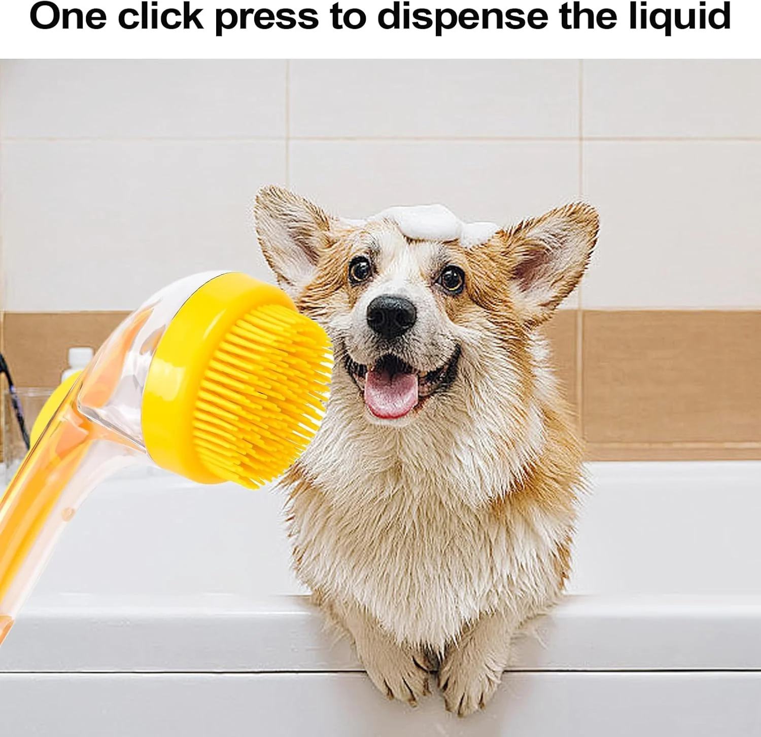 برس های سگ برای نظافت - برس شستشوی سگ برای موهای بلند - ابزار ماساژ و تمیز کردن دندان توله سگ خانگی قابل حمل و ضد لغزش برای کمپینگ خانگی، شستشو و دوش برس های سگ برای نظافت - برس شستشوی سگ برای موهای بلند - ابزار ماساژ و تمیز کردن دندان توله سگ خانگی قابل حمل و ضد لغزش برای کمپینگ خانگی، شستشو و دوش