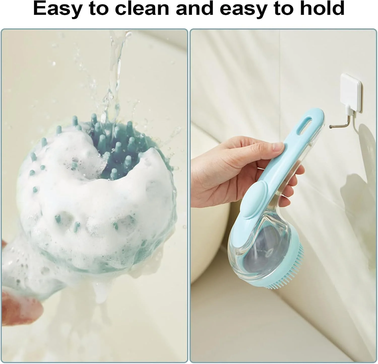 برس حمام سگ - اسکرابر حمام سگ برای موهای کوتاه - ابزار ماساژ و تمیز کننده دندان توله سگ خانگی قابل حمل و ضد لغزش برای شستشوی دوش در داخل خانه و کمپینگ