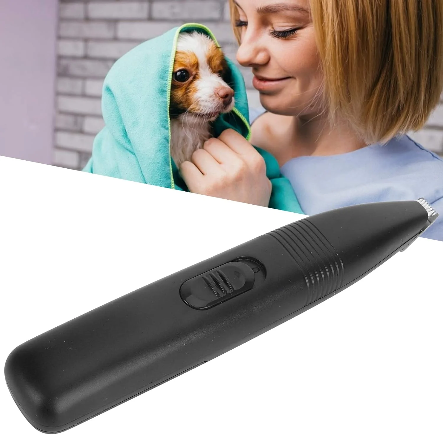 ماشین اصلاح موی سگ Asixxsix، ماشین اصلاح کم صدا برای نظافت سگ، ماشین اصلاح موی حیوانات خانگی قابل حمل و بدون سیم برای اصلاح اطراف پنجه ها، چشم ها، گوش ها، صورت و کپل