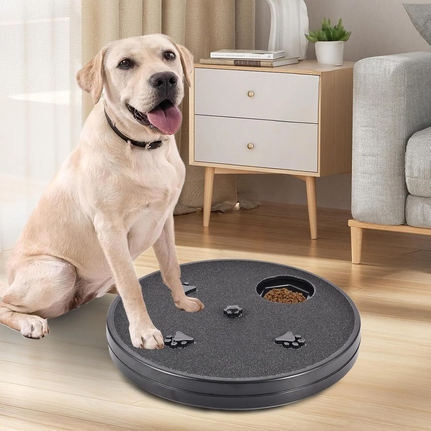 پد خراش ناخن سگ - دارای پازل جعبه تشویقی چرخشی - تخته خراش چرخشی سگ برای ناخن ها، مناسب برای آموزش مبلمان، کاناپه، کف و ماشین، تشویق به جستجو و بو کشیدن پد خراش ناخن سگ - دارای پازل جعبه تشویقی چرخشی - تخته خراش چرخشی سگ برای ناخن ها، مناسب برای آموزش مبلمان، کاناپه، کف و ماشین، تشویق به جستجو و بو کشیدن