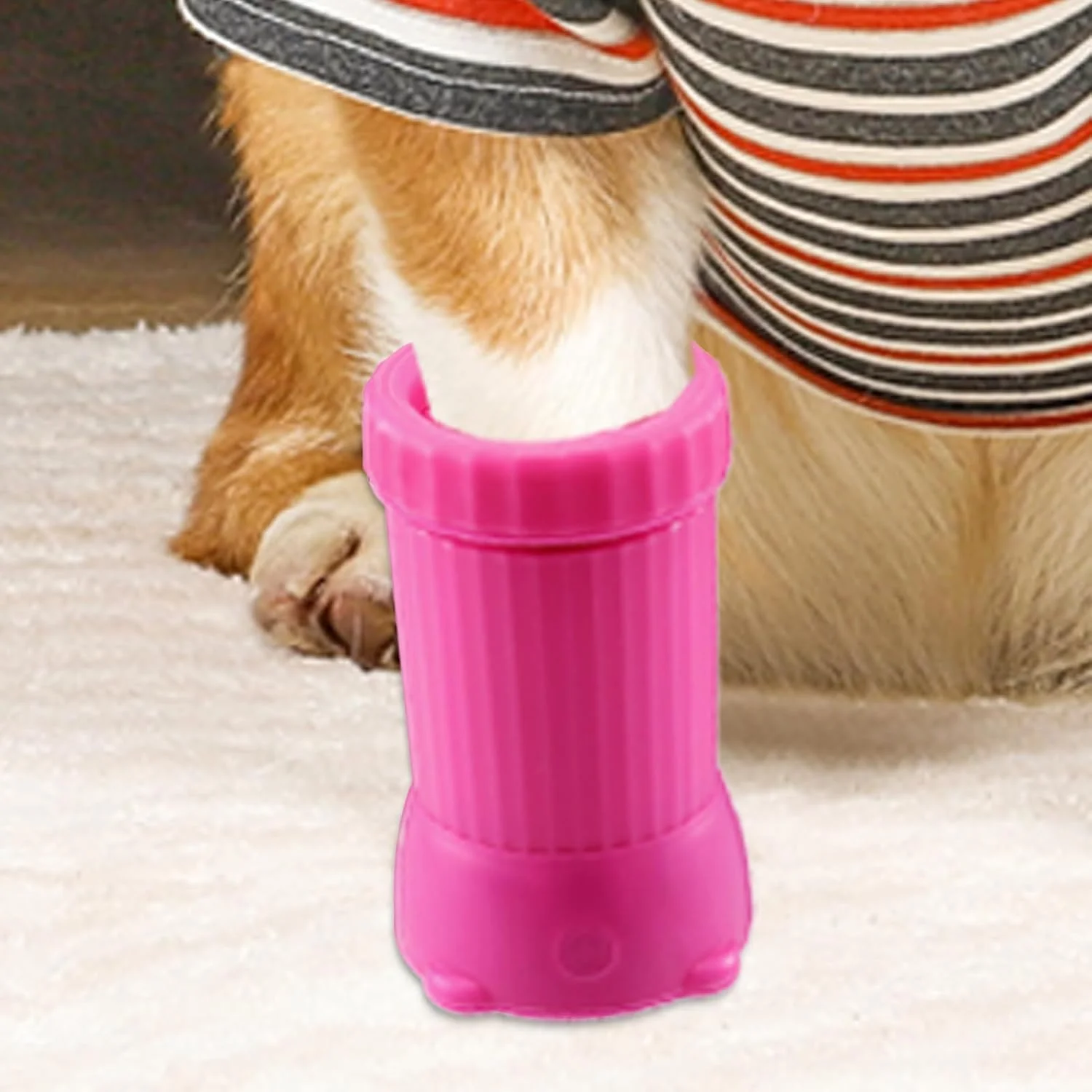 فنجان شستشوی پنجه سگ - دستگاه شستشوی پا شارژ USB، فنجان تمیز کننده پنجه اتوماتیک هوشمند، برای توله سگ، بچه گربه، قفس گربه نژاد متوسط بزرگ فنجان شستشوی پنجه سگ - دستگاه شستشوی پا شارژ USB، فنجان تمیز کننده پنجه اتوماتیک هوشمند، برای توله سگ، بچه گربه، قفس گربه نژاد متوسط بزرگ
