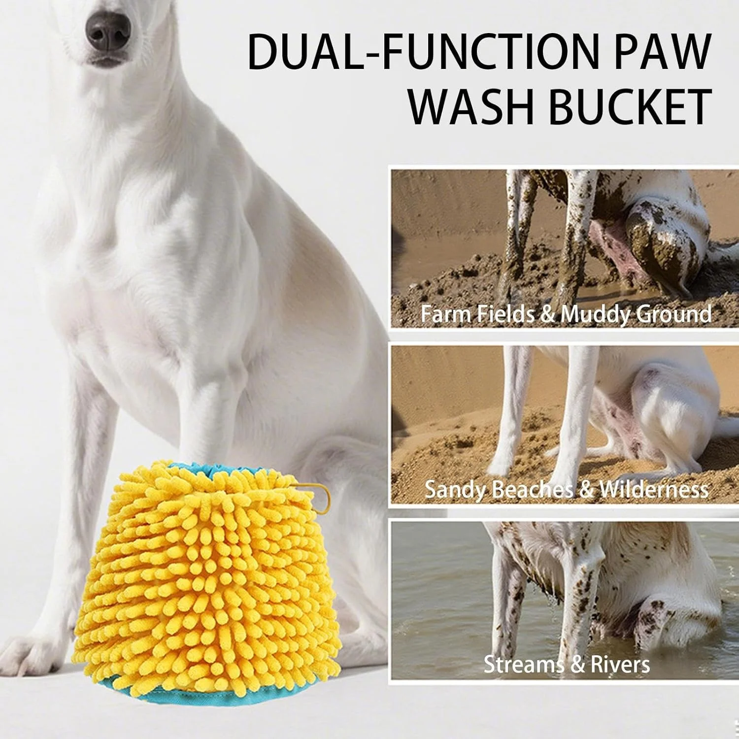 شوینده پنجه سگ، لوازم تاشو نرم و ضد لغزش - لوازم شوینده پا | برای نظافت، شستشو، حمام کردن پا، فضای باز، داخل خانه، کمپینگ، ساحل شوینده پنجه سگ، لوازم تاشو نرم و ضد لغزش - لوازم شوینده پا | برای نظافت، شستشو، حمام کردن پا، فضای باز، داخل خانه، کمپینگ، ساحل