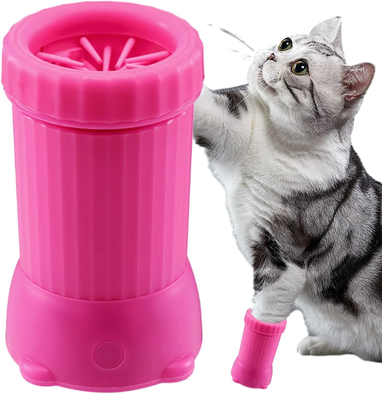 دستگاه شستشوی پای سگ - دستگاه شستشوی هوشمند حیوانات خانگی با شارژ USB | دستگاه شستشوی خودکار پای سگ - مناسب برای توله سگ، بچه گربه، قفس گربه نژاد متوسط و بزرگ دستگاه شستشوی پای سگ - دستگاه شستشوی هوشمند حیوانات خانگی با شارژ USB | دستگاه شستشوی خودکار پای سگ - مناسب برای توله سگ، بچه گربه، قفس گربه نژاد متوسط و بزرگ