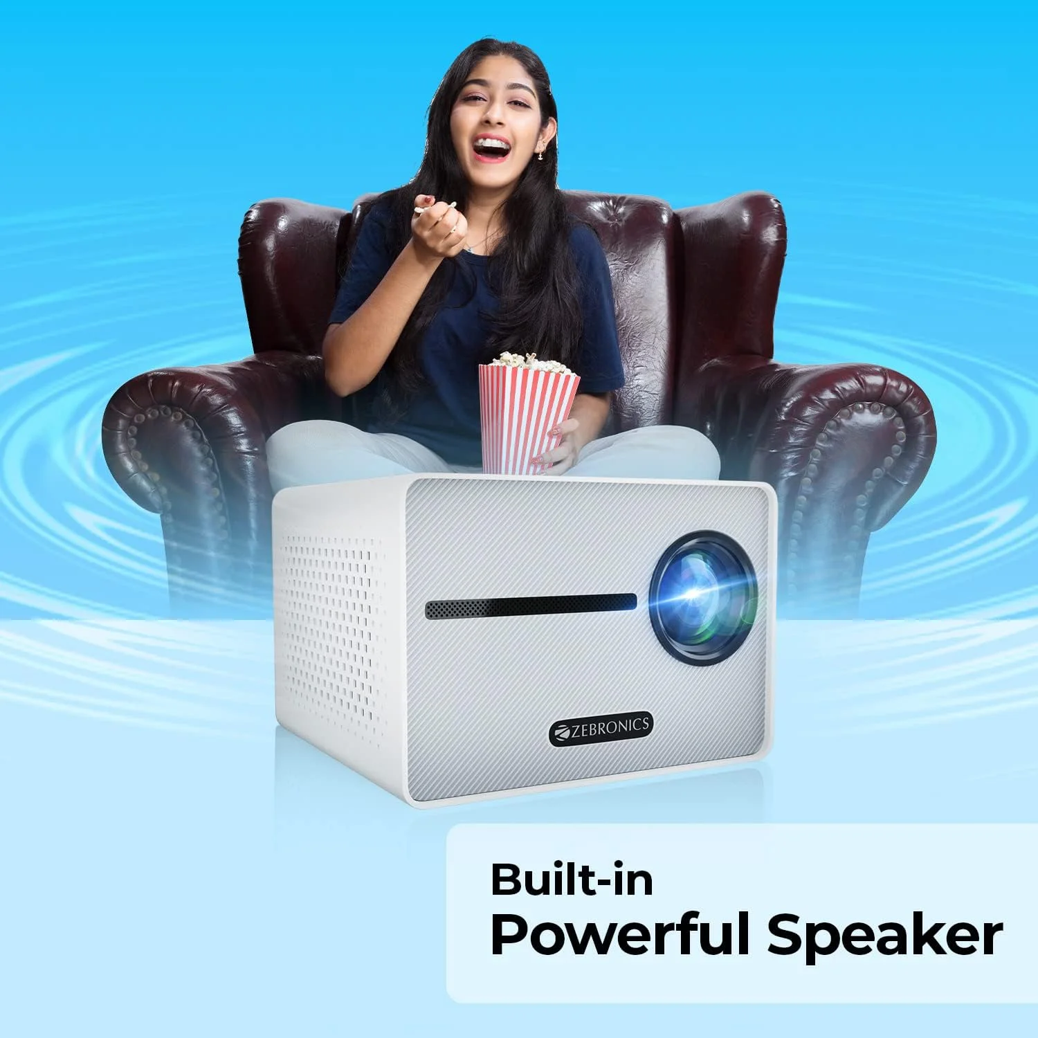 پروژکتور ال ای دی Zebronics PIXAPLAY 20 با کیفیت FHD 1080p، دارای HDMI، USBx2، خروجی Aux، بلوتوث نسخه 5.1، اندازه صفحه نمایش تا 431 سانتی متر، بلندگوی داخلی، 3000 لومن و طراحی جمع و جور پروژکتور ال ای دی Zebronics PIXAPLAY 20 با کیفیت FHD 1080p، دارای HDMI، USBx2، خروجی Aux، بلوتوث نسخه 5.1، اندازه صفحه نمایش تا 431 سانتی متر، بلندگوی داخلی، 3000 لومن و طراحی جمع و جور