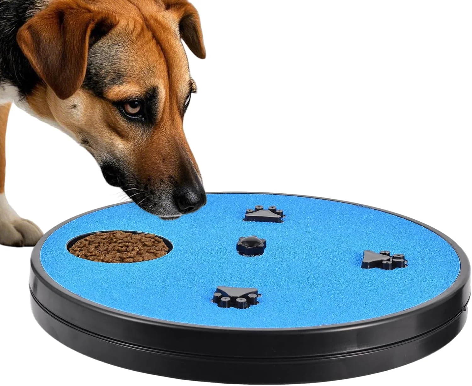 برد خراش سگ | پد چرخان اسباب بازی پازلی با جعبه تشویقی | پد خراش ناخن چرخان سگ - برای ناخن ها، مبلمان داخلی، مبل، ماشین، آموزش، جستجو و بو کشیدن