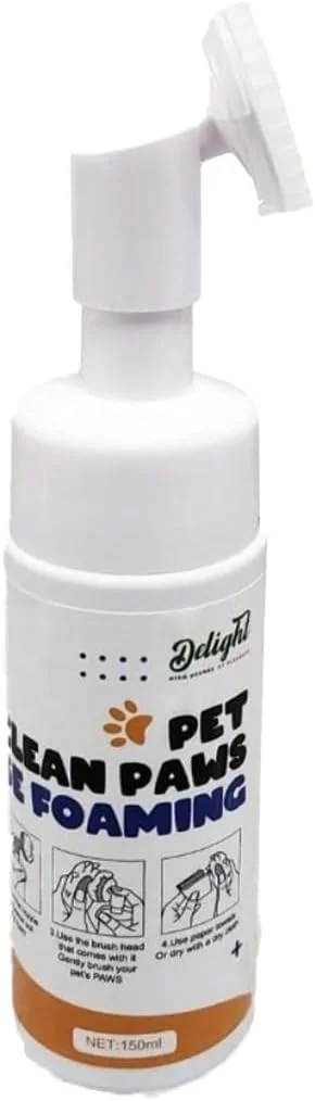 فوم تمیز کننده پنجه حیوانات خانگی Delight، پاک کننده فوم بدون نیاز به آبکشی، مراقبت شستشوی ملایم و بدون عطر برای پنجه حیوانات خانگی فوم تمیز کننده پنجه حیوانات خانگی Delight، پاک کننده فوم بدون نیاز به آبکشی، مراقبت شستشوی ملایم و بدون عطر برای پنجه حیوانات خانگی