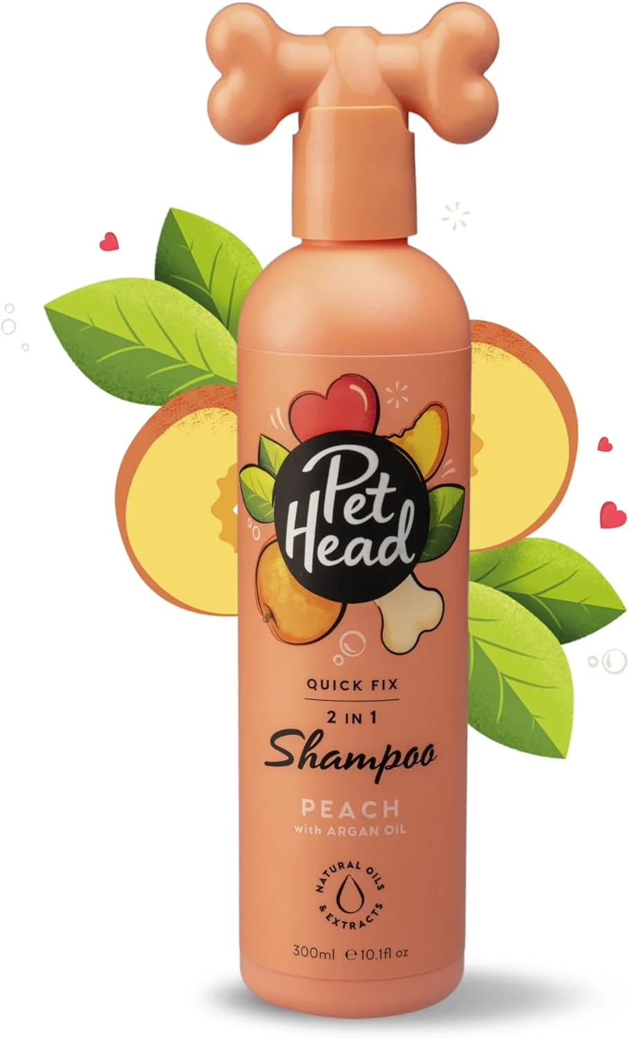 شامپو سگ پت هد Company of Animals، شامپو و نرم کننده 2 در 1 Quick Fix برای سگ ها با رایحه هلو