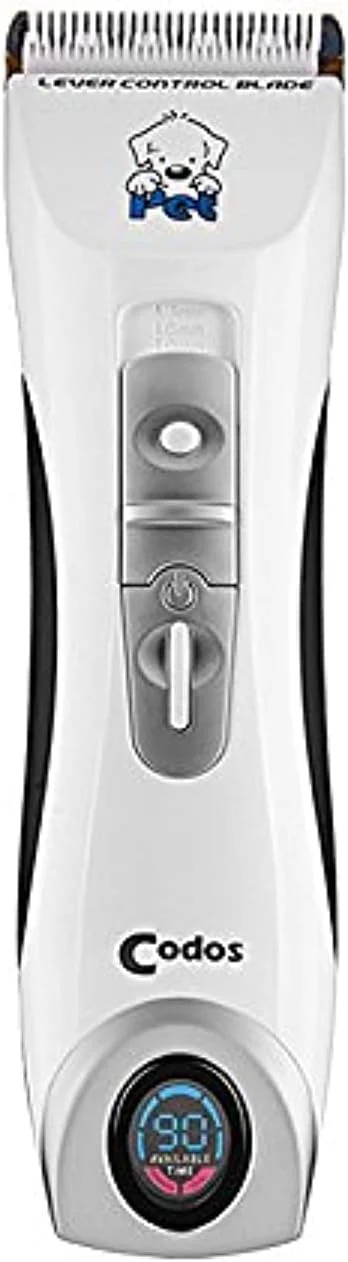 ست ماشین اصلاح موی حیوانات خانگی بی سیم حرفه ای کودوس مدل CP9600، مناسب سگ و سایر حیوانات، چند رنگ