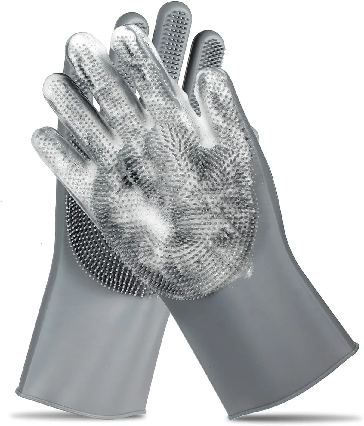 دستکش نظافت حیوانات خانگی COMMEMA - برس شامپو حمام ملایم سگ - دستکش ماساژ با طراحی پنج انگشتی بهبود یافته - دستکش ریزش موی کارآمد برای سگ، گربه، خرگوش و اسب - 1 عدد