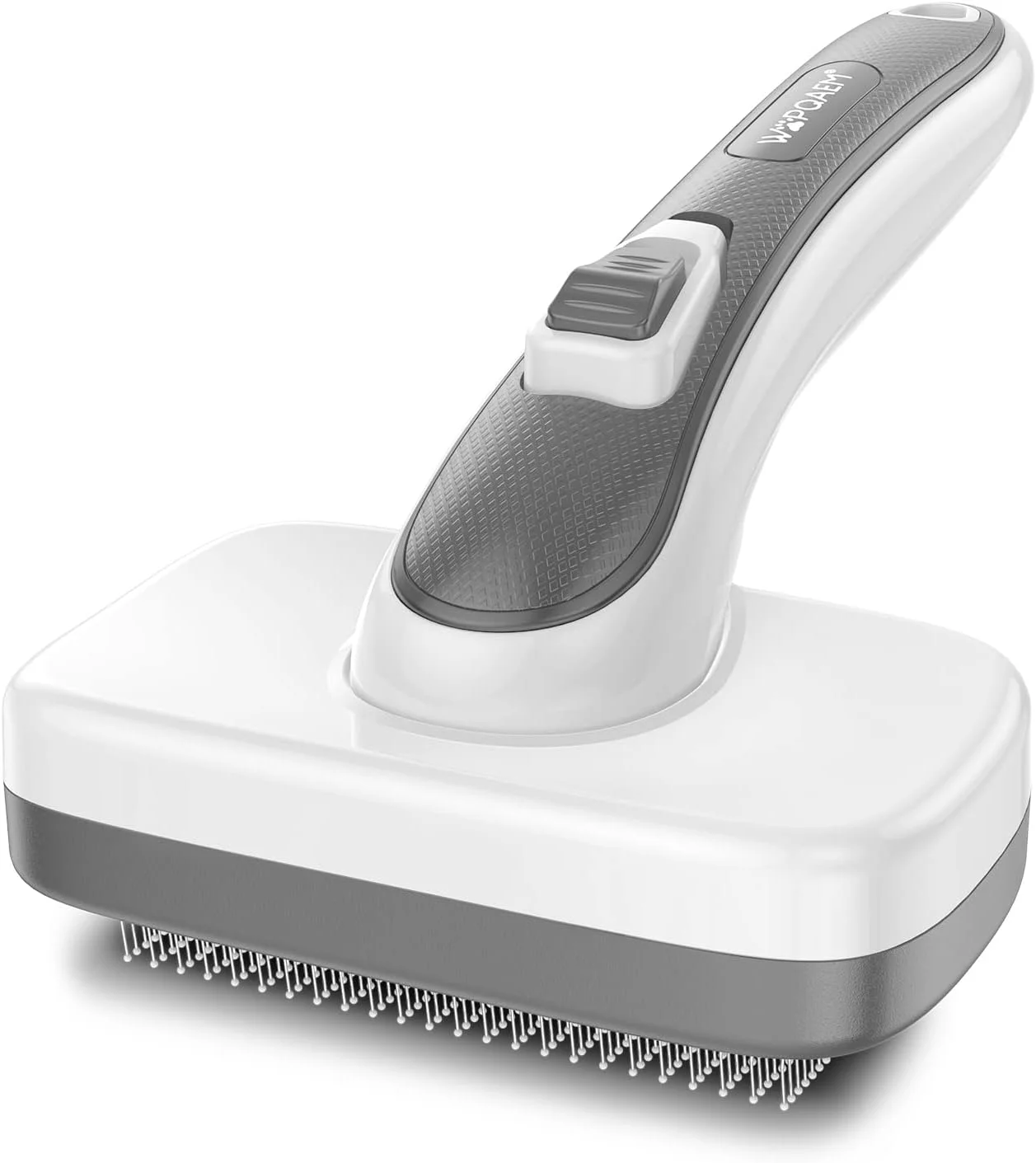 برس نظافت سگ و گربه، مناسب انواع نژادها، بدون درد، از بین برنده موهای زائد، گره خوردگی و موهای درهم تنیده برای حیوانات کوچک، متوسط و بزرگ با موهای بلند و کوتاه - خاکستری