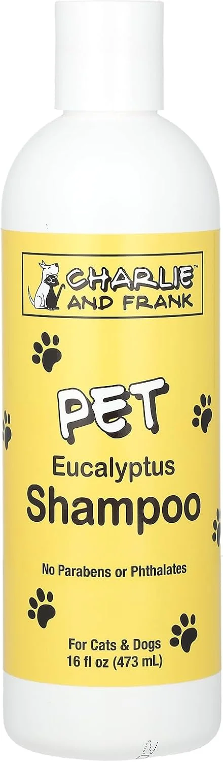 شامپو حیوانات خانگی چارلی و فرانک، برای گربه ها و سگ ها، اکالیپتوس، 473 میلی لیتر