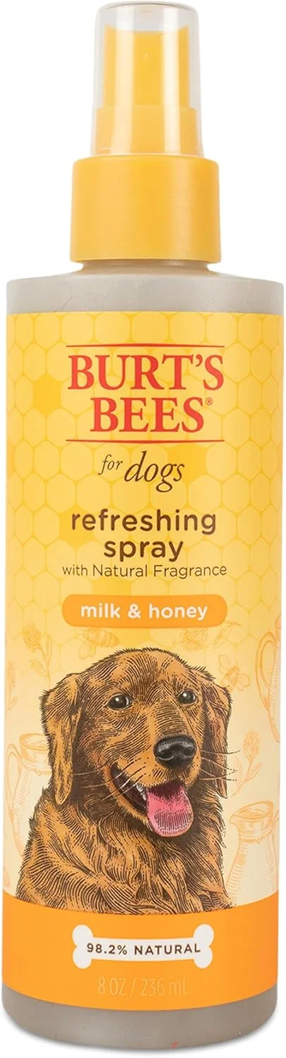 اسپری خوشبو کننده طبیعی سگ و گربه برتز بیز با رایحه شیر و عسل، 236 میلی لیتر