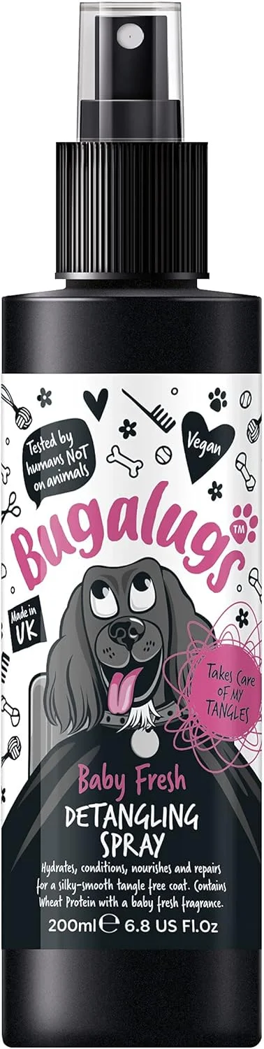 اسپری باز کننده گره مو سگ با رایحه طراوت کودک باگالوگز 200 میلی لیتر