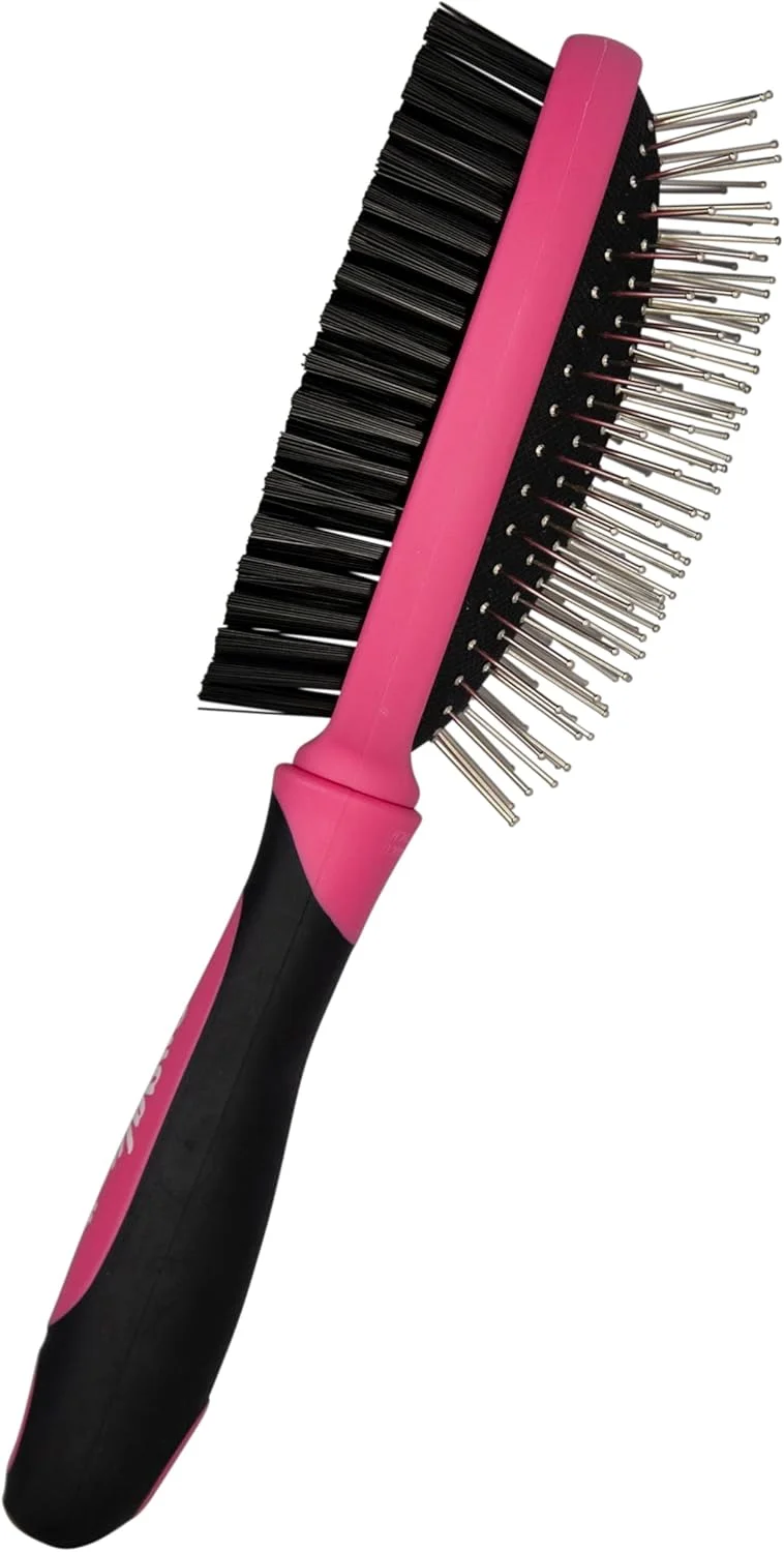 برس دو طرفه سگ و گربه Bugalugs - مناسب موهای بلند و کوتاه، از بین برنده موهای زائد - تحریک پوست در حین برس کشیدن