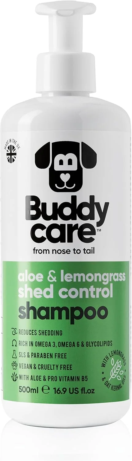 Buddycare Shed Control Aloe & Lemongrass Dog Shampoo - 500ML