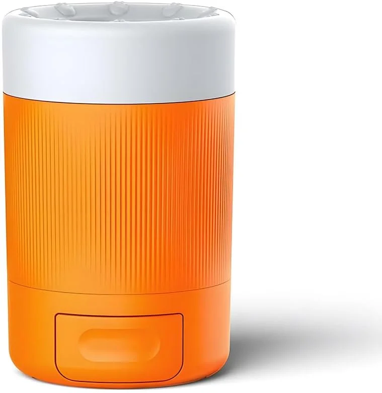 دستگاه تمیز کننده خودکار پنجه سگ بولیوی، فنجان شستشوی سیلیکونی 360 درجه، فنجان شستشوی پای سگ قابل حمل رنگ نارنجی، تمیز کننده بادوام و ماندگار پای حیوانات خانگی، مناسب برای سگ ها و گربه های کوچک