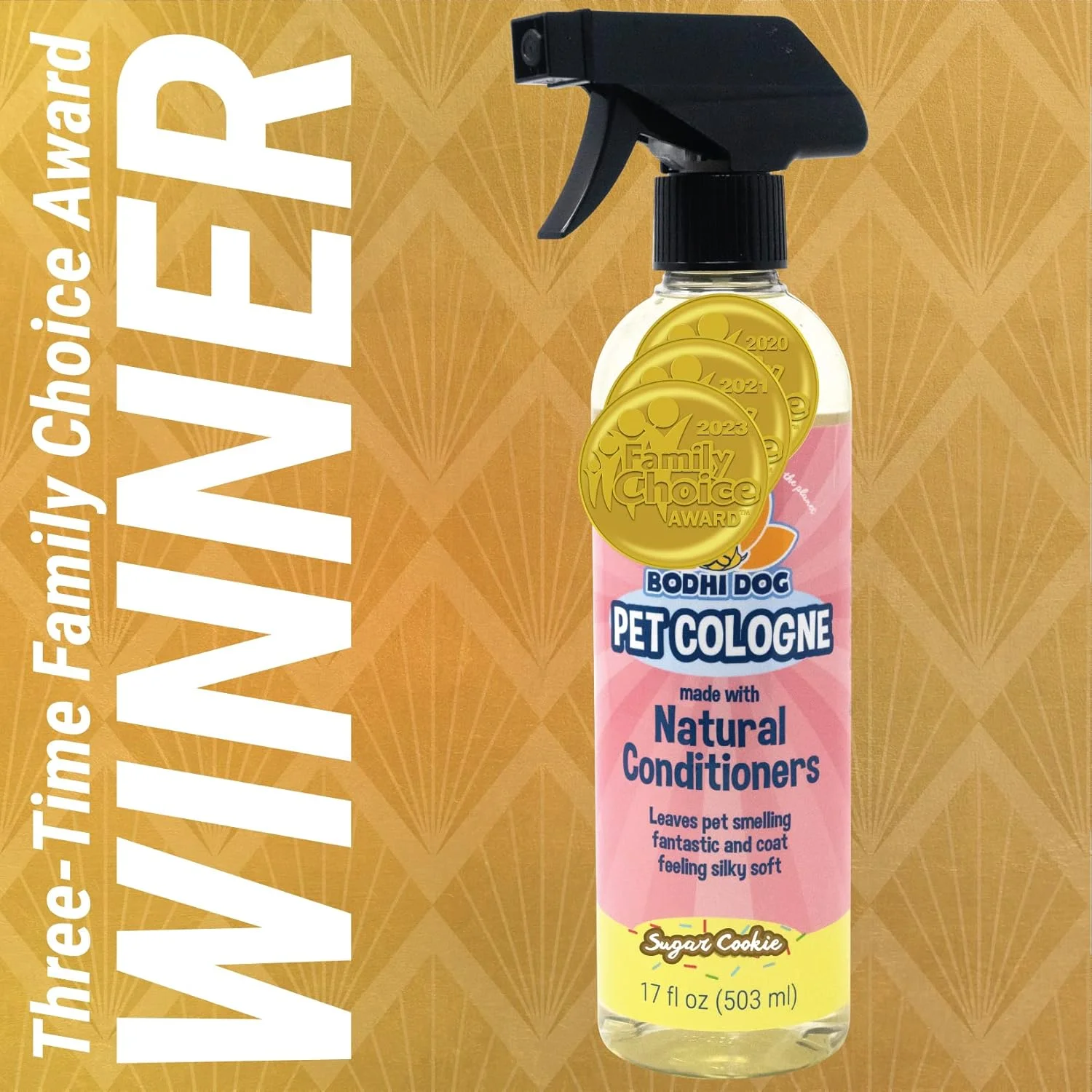 ادکلن طبیعی سگ Bodhi Dog | اسپری بدن خوشبو کننده ممتاز برای سگ ها و گربه ها | خنثی کننده بوهای قوی | عطر سگ با نرم کننده طبیعی سگ | ساخت آمریکا (شیرینی شکری، 17 اونس مایع)