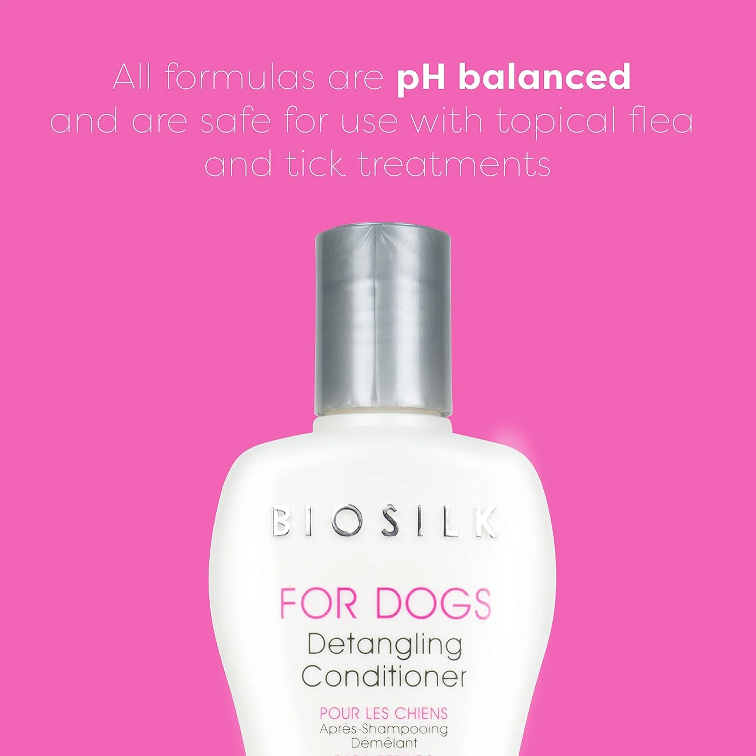 نرم کننده باز کننده گره مو سگ بایو سیلک - نرم کننده موی مرطوب کننده برای باز کردن گره، نرم کردن موهای گره خورده و از بین بردن گره - لوازم آرایش، 355 میلی لیتر نرم کننده باز کننده گره مو سگ بایو سیلک - نرم کننده موی مرطوب کننده برای باز کردن گره، نرم کردن موهای گره خورده و از بین بردن گره - لوازم آرایش، 355 میلی لیتر