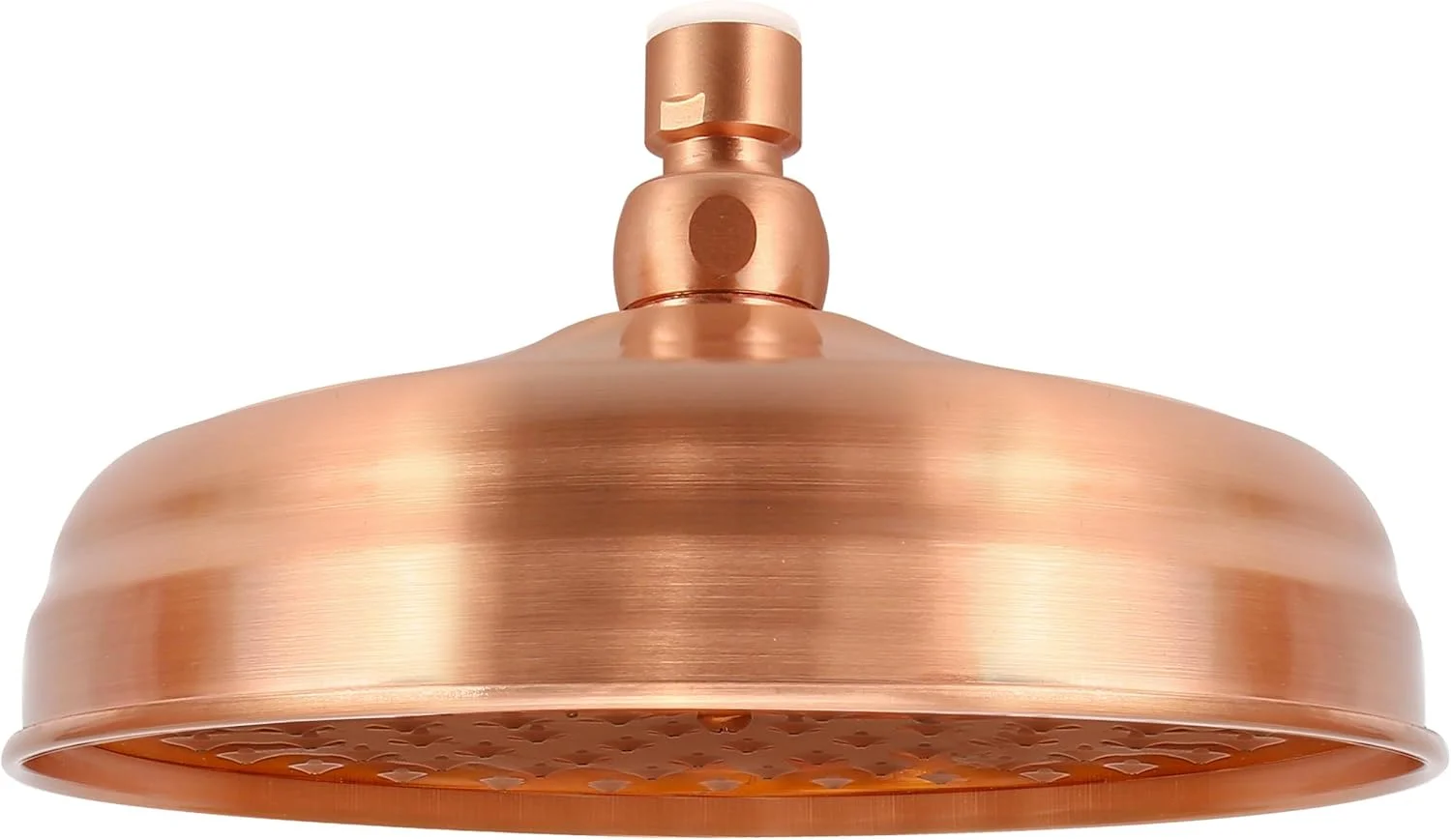 سردوش حمام مسی استیل ضد زنگ BIGTHREE، سردوش بارانی، سردوش مسی عتیقه، سردوش بزرگ گرد تک سر فشار قوی جهانی برای حمام، باغ و سرویس بهداشتی