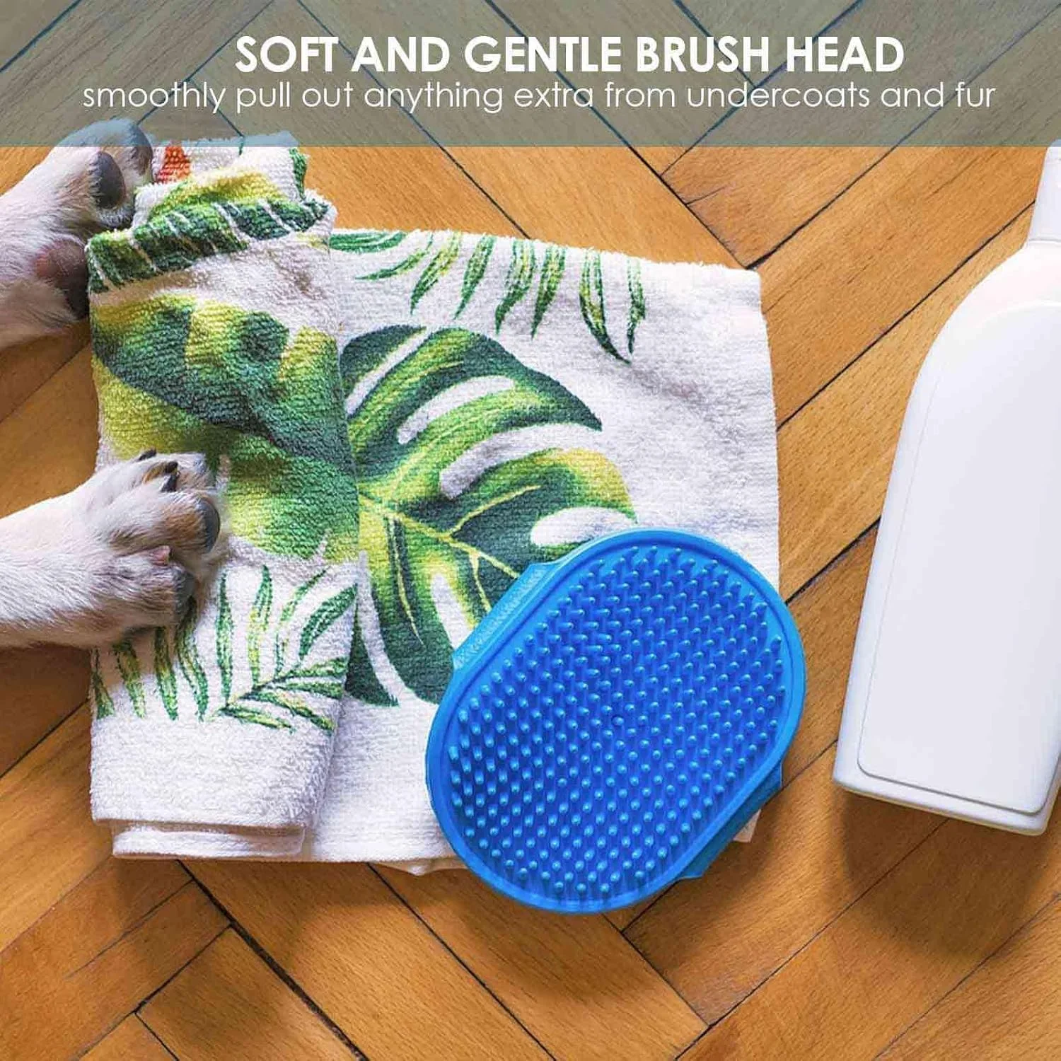 برس نظافت سگ BIGTHREE، بسته 2 عددی، شانه ماساژ سیلیکونی نرم با بند قابل تنظیم، برای استفاده خشک و مرطوب، برای حمام، ریزش مو و مراقبت روزانه، برای سگ ها و گربه های مو کوتاه و بلند (آبی+زرد، 2 عدد) برس نظافت سگ BIGTHREE، بسته 2 عددی، شانه ماساژ سیلیکونی نرم با بند قابل تنظیم، برای استفاده خشک و مرطوب، برای حمام، ریزش مو و مراقبت روزانه، برای سگ ها و گربه های مو کوتاه و بلند (آبی+زرد، 2 عدد)