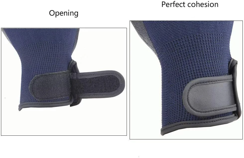 بهترین دستکش های نظافت حیوانات خانگی - دستکش لاستیکی با طراحی پنج انگشتی بهبود یافته، برس های ملایم برای ریزش مو برای گربه ها، سگ ها و اسب ها (آبی)