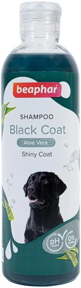 شامپو سگ بیفار حاوی آلوئه ورا مخصوص موهای مشکی 250 میلی لیتر