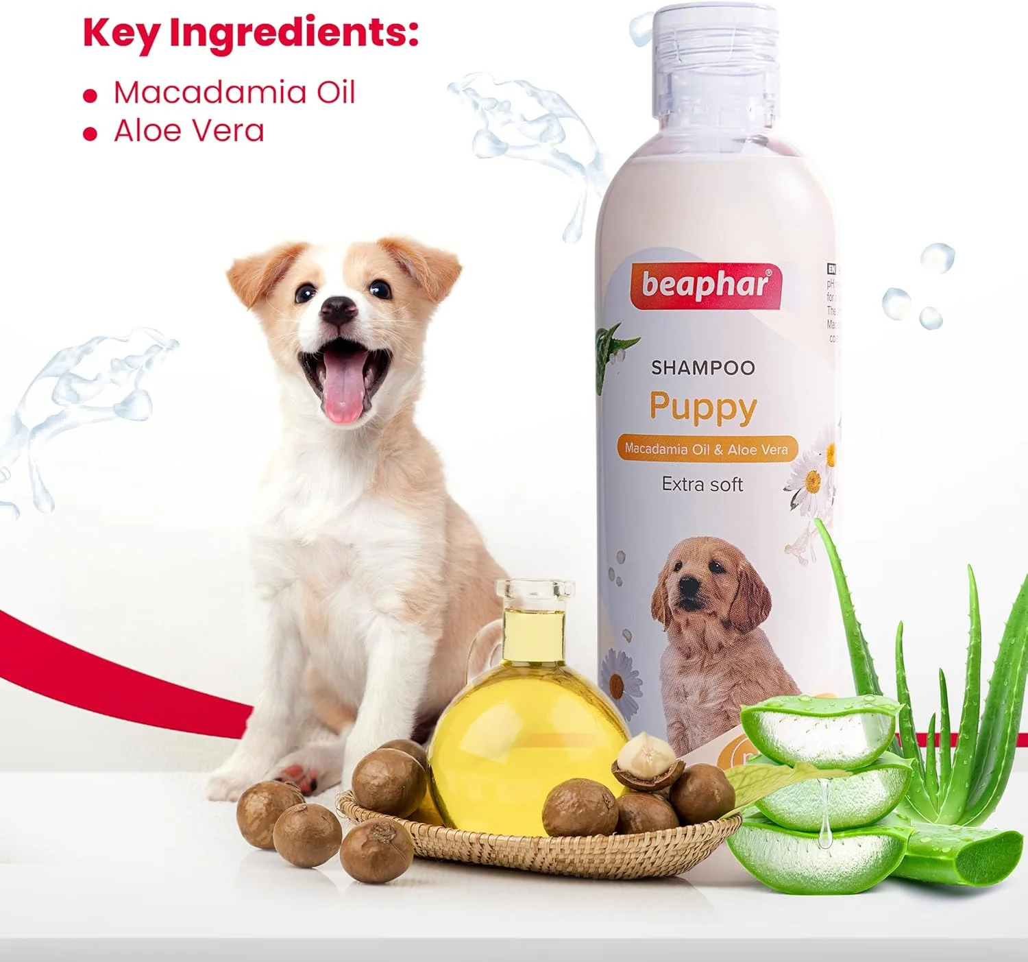 شامپو روغن ماکادمیا Beaphar مخصوص توله سگ ها 250 میلی لیتر