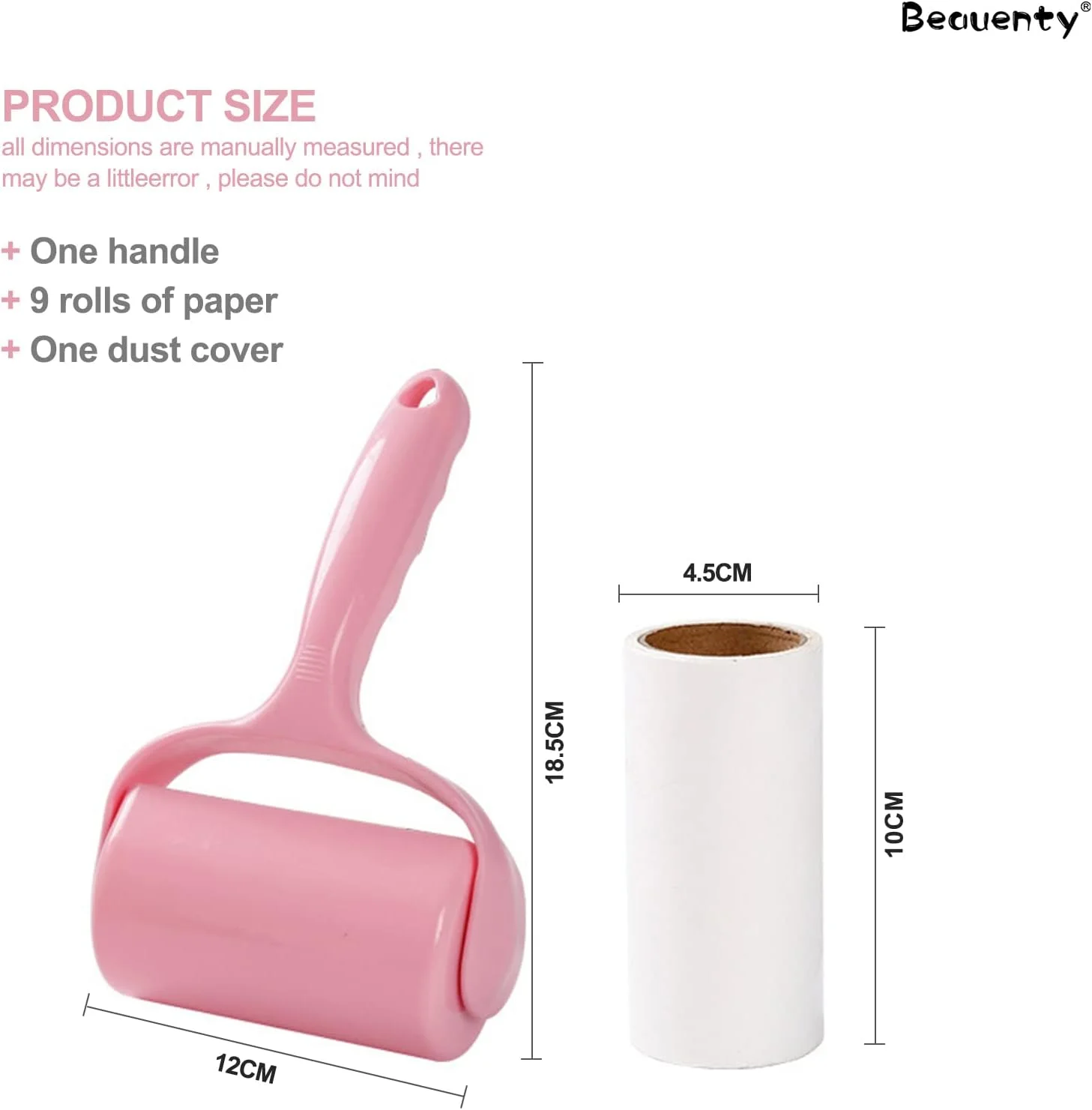 کیت اپیلاتور حیوانات خانگی فوق العاده چسبنده Beauenty، برس غلتکی پرز قابل حمل، برای از بین بردن موی حیوانات خانگی از لباس، مبلمان، مبل، فرش (همراه با 9 عدد پرکننده)