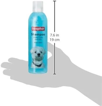شامپو سگ بیفار حاوی آلوئه ورا مخصوص موهای سفید 250 میلی لیتر