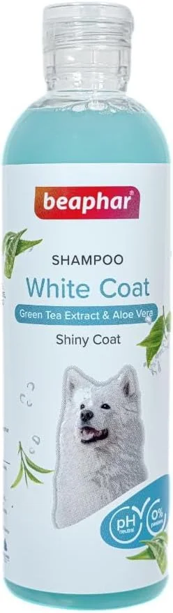 شامپو سگ Beaphar - آلوئه ورا آبی (مخصوص موهای سفید) 250 میلی لیتر