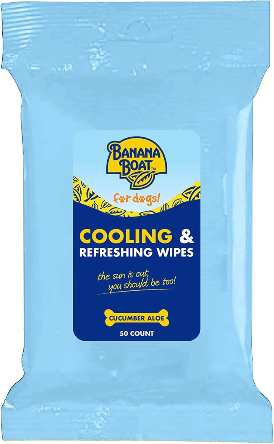 دستمال مرطوب خنک کننده ضد آفتاب سگ Banana Boat، بسته 50 عددی
