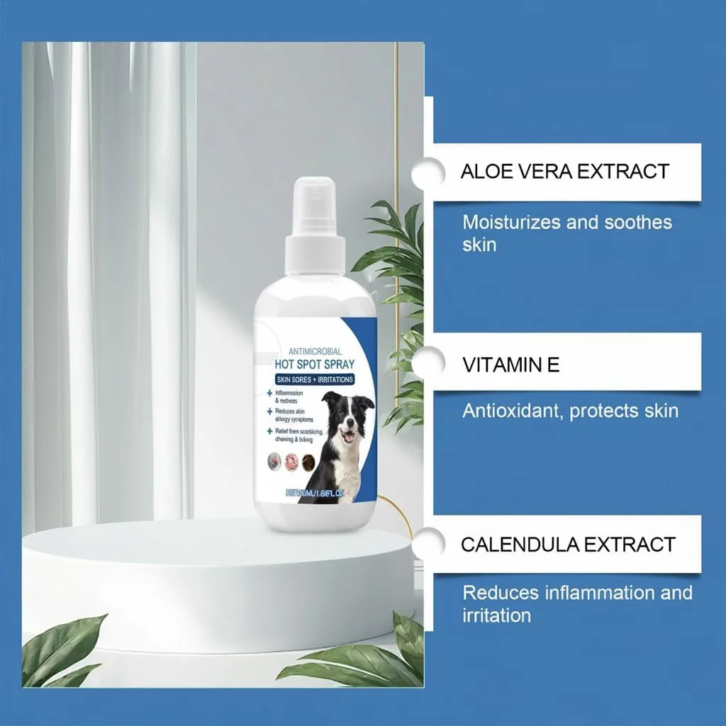 اسپری مرطوب کننده حیوانات خانگی آزونی، اسپری مرطوب کننده پوست و مو برای سگ، اسپری پاک کننده موی سگ، اسپری از بین برنده بوی سگ، اسپری باز کننده گره مو، نرم کننده براق کننده سگ و اسپری تسکین خارش