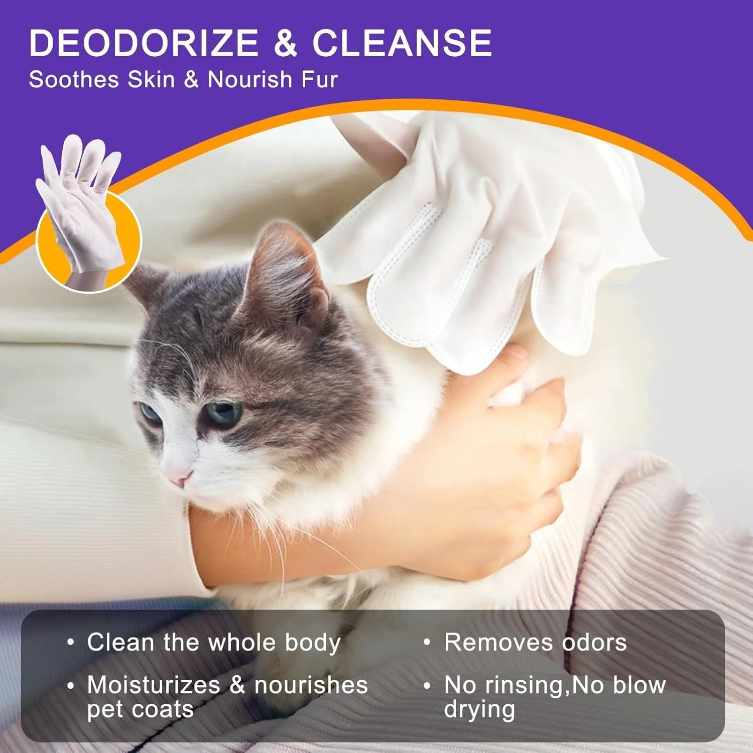 دستمال مرطوب بهداشتی حیوانات خانگی آزونه، دستمال مرطوب بدون نیاز به آبکشی برای سگ و گربه، دستمال مرطوب ضخیم، ضد حساسیت، تمیز کننده، خوشبو کننده برای مراقبت روزانه و مسافرت، دئودورانت طبیعی (20 عدد) دستمال مرطوب بهداشتی حیوانات خانگی آزونه، دستمال مرطوب بدون نیاز به آبکشی برای سگ و گربه، دستمال مرطوب ضخیم، ضد حساسیت، تمیز کننده، خوشبو کننده برای مراقبت روزانه و مسافرت، دئودورانت طبیعی (20 عدد)