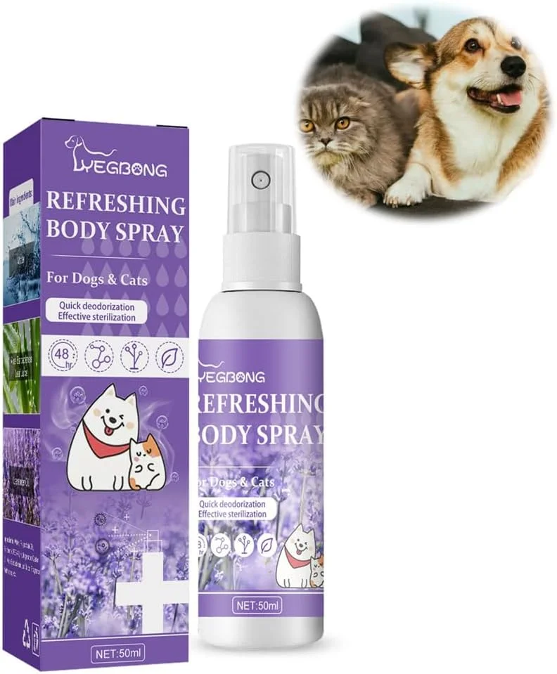 اسپری خوشبو کننده و طراوت بخش حیوانات خانگی آزونه، عطر طبیعی و نرم کننده حیوانات خانگی برای کنترل بو، ادرار و مدفوع حیوانات خانگی، ایمن برای همه حیوانات خانگی و پوست های حساس، 200 میلی لیتر