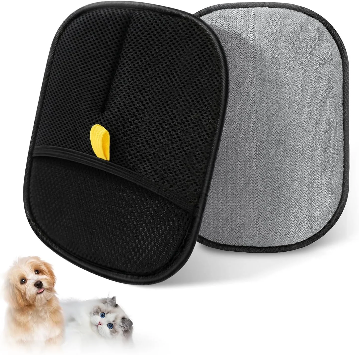 دستکش دو طرفه نظافت حیوانات خانگی Azonee، دستکش های استاتیک قابل استفاده مجدد برای گربه ها و سگ ها، حذف موثر مو، ندول های لاستیکی نرم و سطح مشبک، طراحی راحت و قابل حمل، برای تمیز کردن موی حیوانات خانگی دستکش دو طرفه نظافت حیوانات خانگی Azonee، دستکش های استاتیک قابل استفاده مجدد برای گربه ها و سگ ها، حذف موثر مو، ندول های لاستیکی نرم و سطح مشبک، طراحی راحت و قابل حمل، برای تمیز کردن موی حیوانات خانگی