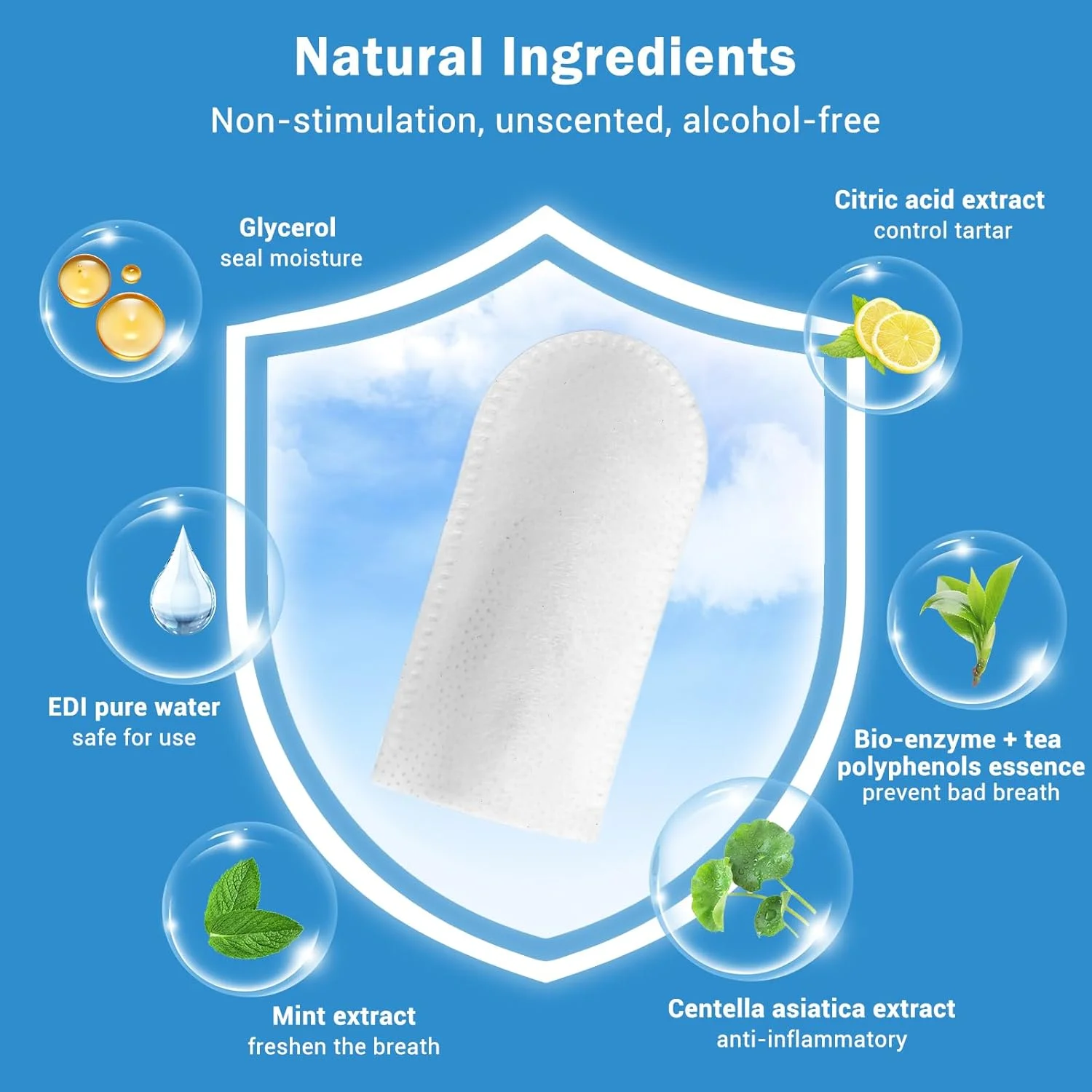 دستمال مرطوب تمیز کننده دندان حیوانات خانگی Avont برای سگ و گربه، 50 عدد دستمال انگشتی دندان، کاهش پلاک و جرم، خوشبو کننده دهان سگ و مراقبت از لثه -M