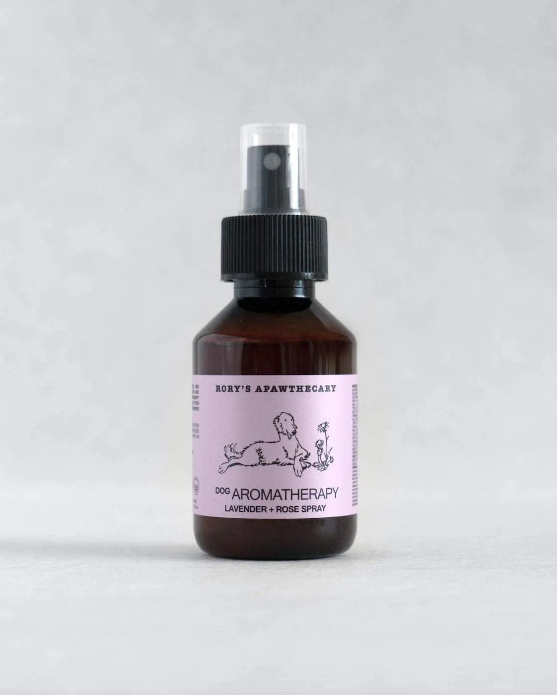 اسپری آروماتراپی سگ | اسپری آرامش بخش اسطوخودوس و گل رز برای سگ ها | کاهش استرس، اضطراب و بو | ایمن برای پوست های حساس | 100 میلی لیتر | Rorys Apawthecary