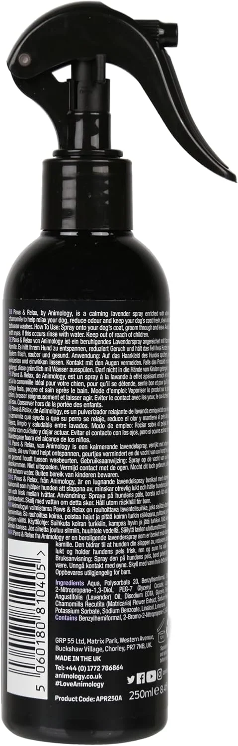 اسپری آروماتراپی سگ Animology Paws & Relax، ۲۵۰ میلی لیتر