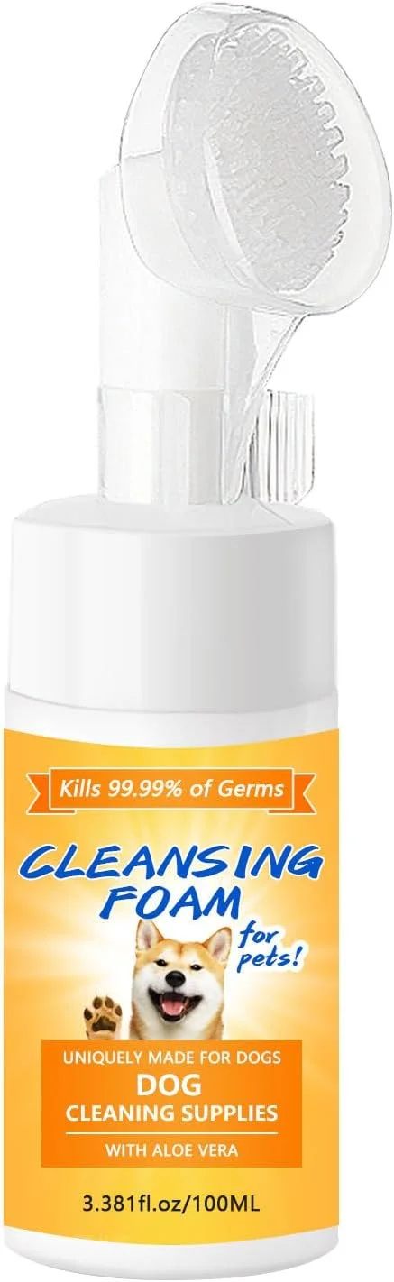 تمیز کننده آنتی باکتریال پنجه سگ، فرمول فوم بدون نیاز به آبکشی با برس اسکرابر داخلی - رایحه تروپیکال اسپلش، 148 میلی لیتر - مراقبت ملایم برای پنجه های تمیز و رایحه تازه در حال حرکت