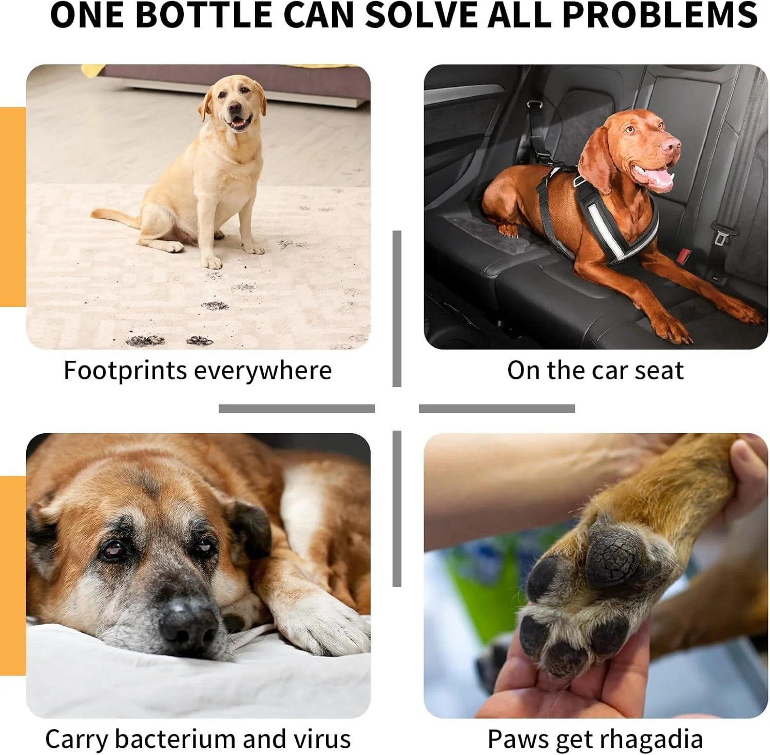 تمیز کننده آنتی باکتریال پنجه سگ، فرمول فوم بدون نیاز به آبکشی با برس اسکرابر داخلی - رایحه تروپیکال اسپلش، 148 میلی لیتر - مراقبت ملایم برای پنجه های تمیز و رایحه تازه در حال حرکت