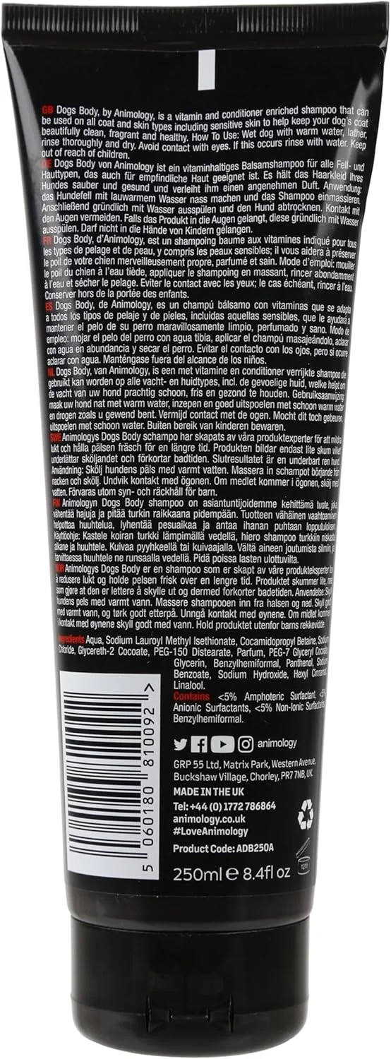 شامپو سگ Animology Dogs Body 250 میلی لیتر